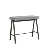 Design extending console table 90x40-300cm grey metal Banco Concrete Offers