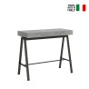 Design extending console table 90x40-300cm grey metal Banco Concrete On Sale