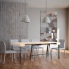 Extendable console table 90x40-300cm dining room table wood Banco Nature Sale