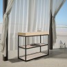 Design extending wooden console table 90x40-290cm Camelia Nature Sale