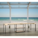 Design extending wooden console table 90x40-290cm Camelia Nature Catalog