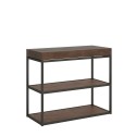Walnut extensible console table 90x40-196cm Plano Small Noix Offers