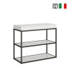Extendable white dining console table 90x40-300cm Plano On Sale
