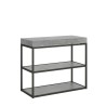 Design extending console table 90x40-300cm grey Plano Concrete table Offers