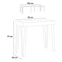 Outdoor extending console table 90x40-190cm Dalia Small Nature Choice Of