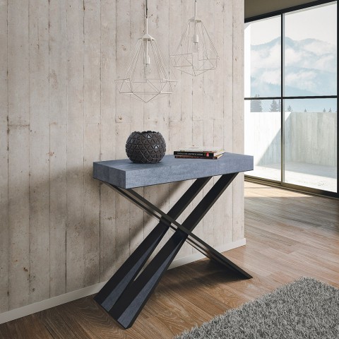 Extendable console table 90x40-196cm Diago Small Concrete grey table Promotion