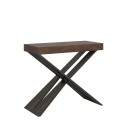 Entrance console table walnut 90x40-196cm Diago Small Noix Offers