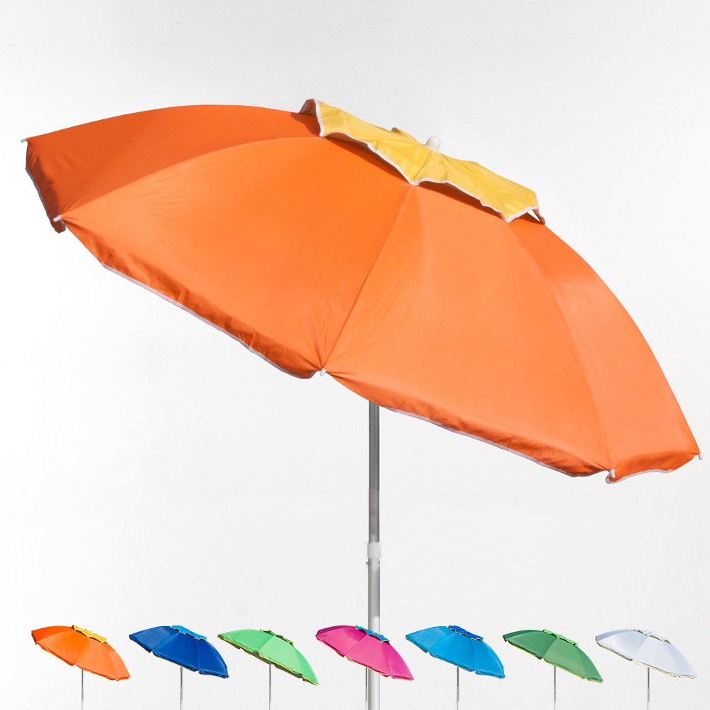 Corsica 180cm Aluminium Beach Umbrella With Anti-uv Coating