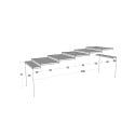 Extendable grey console table 90x40-300cm Diago Premium Concrete Choice Of