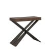 Extending console table walnut wood 90x40-300cm Diago Premium Noix Offers