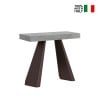 Extendable console table 90x40-196cm Grey Diamante Small Concrete table On Sale