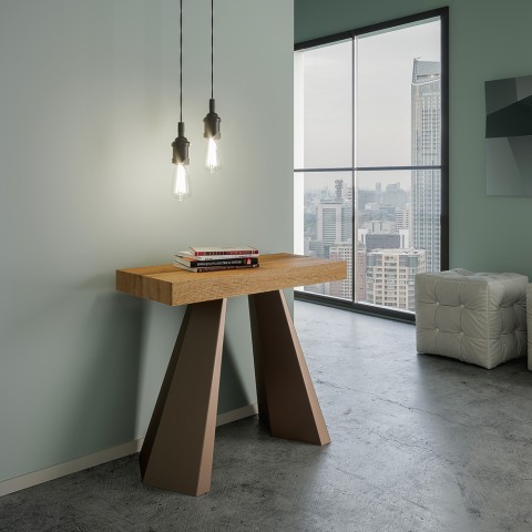 Extending wooden console table 90x40-300cm modern table Diamante Oak Promotion