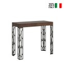 Extending walnut console table 90x40-196cm Ghibli Small Noix On Sale