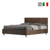 Demas Noix Wooden Storage Double Bed 160x190cm Walnut On Sale