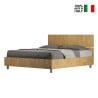 Demas Oak modern wooden storage bed 160x190cm On Sale