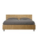 Ankel Oak Queen Wooden Bed Frame with Storage Slats 160x190cm Offers