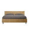Ankel Oak Queen Wooden Bed Frame with Storage Slats 160x190cm Offers