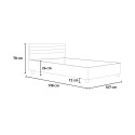 Ankel Oak Queen Wooden Bed Frame with Storage Slats 160x190cm Bulk Discounts