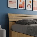 Modern wooden double storage bed 160x190cm Ankel Nod Oak Sale