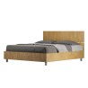 Wooden double bed 160x190cm straight slatted Demas D Oak Offers