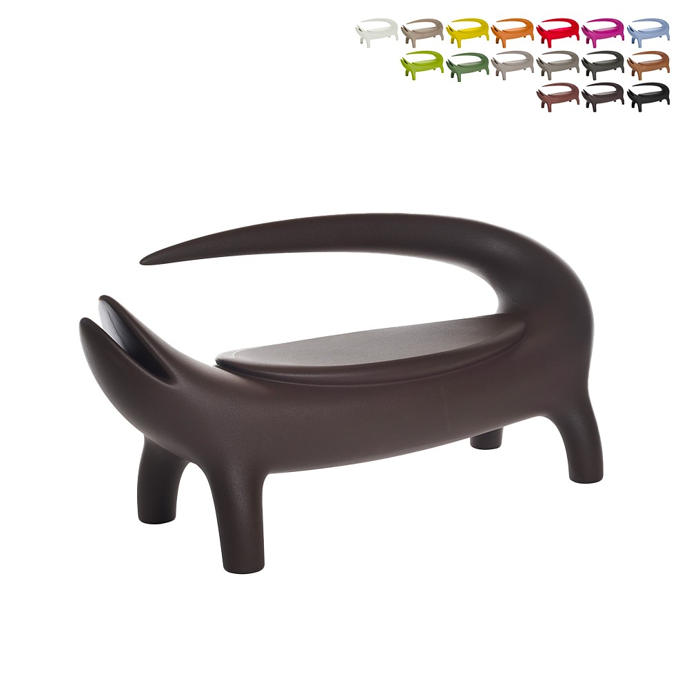 Big Kroko Ethnic Indoor and Outdoor Bench Sofa - Slide Design for Home and Spaces