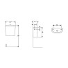Geberit Selnova External Dual-Flush Monoblock Toilet Cistern On Sale