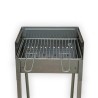 Portable Iron Charcoal Barbecue with 40x30 Vesuvio Grill Sale