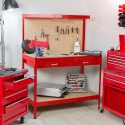 Workbench with pegboard and drawer for garage and workshop Max 