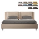 Antea 200x200 Modern Design Queen Bed with Storage Base Offers