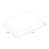 Memory Foam Double Mattress with removable cover 24cm 180x200cm Sale
