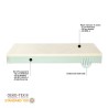 Double Mattress 200x200 24cm Anatomic Memory Foam Removable Cover Offers