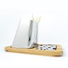 Gran Sasso Plus Tabletop Skewer Holder with Steel Frame and Wooden Base Offers