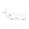 Priya S1 Upholstered Single Bed with Storage 90x200 for Kids' Room 
