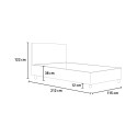 Single container bed 100x200 Sunny S2 bedroom net 