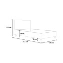Focus P1 French leatherette container bed 120x200 