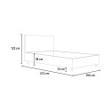 Focus F French leatherette 140x200 French container bed 