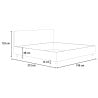 Focus K modern 180x200 king-size container bed 