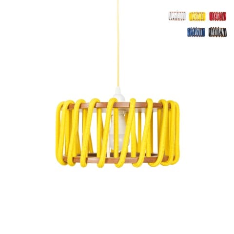 Living room lamp ceiling pendant shade rope Macaron D30 Promotion