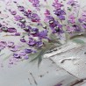 Hand-painted picture vase purple flowers canvas with frame 30x30cm W602 Catalog