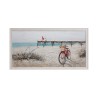 Hand-painted picture on canvas pier beach 60x120cm with frame W628 Sale