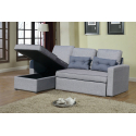 3-seater corner peninsula sofa bed for living rooms and parlours Smeraldo 