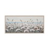 Hand-painted picture flower field 65x150cm on canvas with frame W717 Sale
