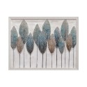 Hand-painted painting on canvas with feather frame 90x120cm W732 Sale