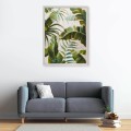 Hand-Painted Leaf Canvas Artwork 90x120cm with Frame W827 Promotion