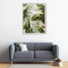 Hand-Painted Leaf Canvas Artwork 90x120cm with Frame W827 Promotion