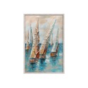 Hand-painted picture Sailboats on canvas 60x90cm with frame Z432 Sale