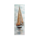 Hand-painted picture Sailboat on canvas 30x90cm with frame Z421 On Sale