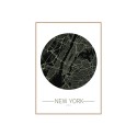 Picture frame photo print city map New York 50x70cm Unika 0014 On Sale