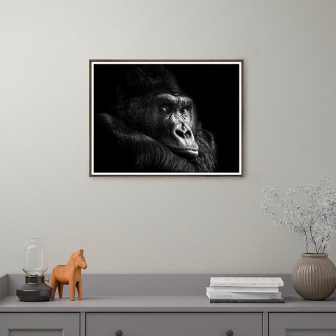 Print photo gorilla picture frame animals 30x40cm Unika 0026 Promotion