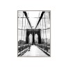 Print poster photography bridge white black frame 50x70cm Unika 0030 On Sale